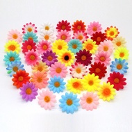 Head Ring Piece Small Ear Decoration Sun Flower Chrysanthemum Flower Head Silk Flower Sun Flower Hea
