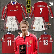 bayern munich jersey manchester united Red Devils 9899 Manchester United Retro Jersey Home No.7 Beck