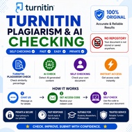 PLAGIARISM & AI CHECK | SELF-CHECK| TURNITIN