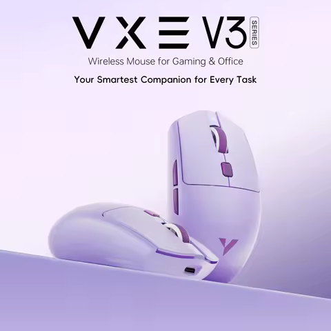 ATK VXE Dragonfly V3 PRO Bluetooth Gaming Mouse PAW3395SE 2.4G Wireless E-sports Mice Rechargeable L
