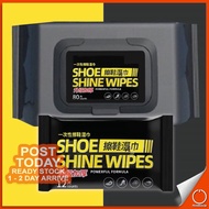 𝐃𝐄𝐄𝐏 𝐏𝐄𝐍𝐄𝐓𝐑𝐀𝐓𝐈𝐎𝐍 80pcs Disposable Shoes Cleaning Quick Wipes Portable Travel Shoe Care Wet Tissues Tisu Lap Kasut 擦鞋湿纸巾