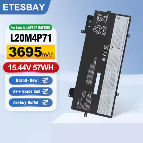ETESBAY L20M4P71 57WH For Lenovo ThinkPad X1 Carbon Gen 9 10 X1 Yoga 6th 7th Gen 6 7 Series SB10T832