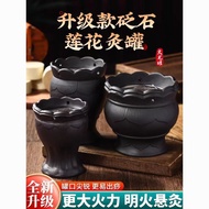 全场大促！砭石火龙罐莲花口中医院专用罐正品推拿刮痧艾灸专用美容院艾灸罐Bianshi Huolong Jar Lotus Mouth Traditional Chinese Medicine Hosp