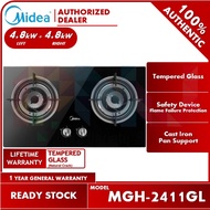 Midea 4.8kW Safety Device Built-in Cooker Hob / Gas Stove MGH-2411GL (MGH-2411 / 2411)