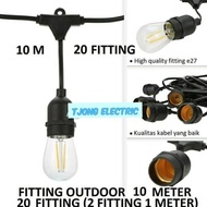 Outdoor LIGHT FITTINGS 20 FITTINGS 10M E27 10 M cable fittings 10 METER P19A