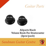 Allparts Black Volume Knobs (2pcs/pack)