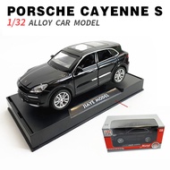 LEO 1:32 Porsche Cayenneเสียงและแสงฟังก์ชั่นประตูสามารถเปิดD Iecastล้อแม็กรถยนต์รุ่นของเล่นสำหรับเด็กผู้ชายของเล่นสำหรับเด็กรถสำหรับเด็กของเล่นเพื่อการศึกษาราคาถูก