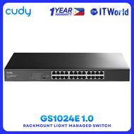 GS1024E 24-Port Gigabit Light Managed Switch – Desktop & Rackmount Network Switch itw