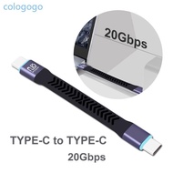 COLO Short UsbC to UsbC Cable USB3 2 Fast Charging USB TypeC Data Line 10CM 3 94in