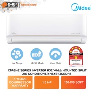 Midea Xtreme Series Inverter 32 Wall Mounted Split Air Conditioner 1.5 HP 4 Star Air Cond MSXE-13CRDN8 Penghawa Dingin