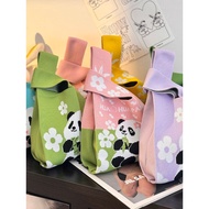 Gift Bag Chengdu Panda Knitted Handbag Flower Cute All-Match Souvenir Bag Birthday Gift Bag