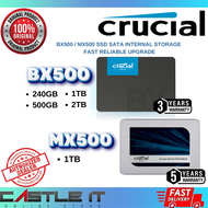 Crucial BX500 / MX500 240GB 500GB 1TB 2TB SSD Sata Internal Storage Fast Reliable Upgrade