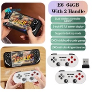 E6 Handheld Game Console with Dual 2.4G Wireless Controller 10000+Games 5 Inch Support for    PS1 N6