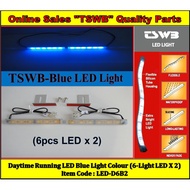 LED Blue Light Daytime Running (6-Light LED X2)-Silicone Tube (LED-D6B2)