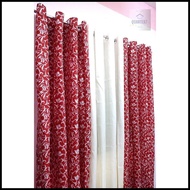 Quarter7 Curtains - Geena - Pinky vines - red - SOLD PER PIECE