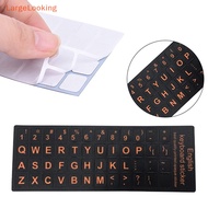 [LargeLooking] English Keyboard Stickers Letter Alphabet Layout Sticker For Laptop Desktop PC English Keyboard Replacement Stickers
