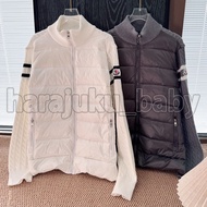 Moncler 針織拼接袖徽標立領輕薄羽絨服外套  秋冬季 羽絨外套 Puffer Down Jacket 羽絨褸 防水 防風 外褸 風褸 Parka 滑雪褸 Snow Board Ski Jacke