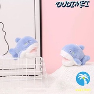 OUDIMEI Orca Plush Keychain, Ocean Series Marine Animal Animal Beluga Plush Keyring, Cute Shark Orca