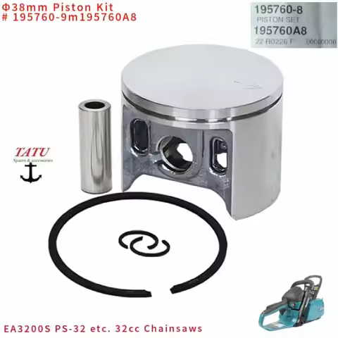 ORIGINAL 38MM EA3200S PISTON KIT 1957608 195760A8 FOR MAKITA PS-32 PS35 3500 32CC 35CC CHAINSAW RING