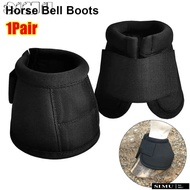 SIMULR 1Pair Equine Hoof Boot, Heavy Duty Protection Comfort Horse Bell Boot,  Quick Drying  Cloth H