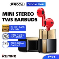 REMAX TWS Earbud Wireless Earbuds Lipstick TWS-5 True Wireless Earbuds Noise Cancelling Earbuds Wireless Earbud TWS 5.1