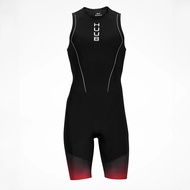 HUUB ไตรกีฬา Skinsuits ผู้ชายแขนกุดขี่จักรยานสูททีมถนนจักรยานเสื้อผ้ากลับซิปจักรยานย์ J Umpsuit Tris