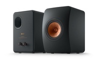 KEF LS50 Meta 黑色揚聲器 + 原裝腳架