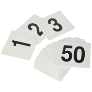 1-100 50/100pcs Durable Plastic Number Tags for Queue Management Restaurant Call Plates Storage Tags