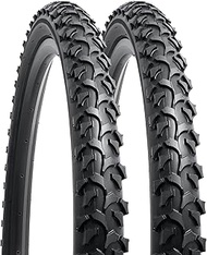 YUNSCM 2-PCS 26" Mountain Bike Tires 26x1.95/53-559 Compatible with Off Road Bike 26 x 1.95 26x2.0 B