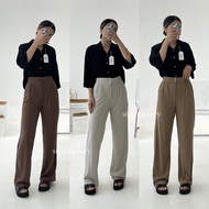 SIVALI Hailey Pants - Thick Knit Highwaist Culottes - Women's Pants - Cullote Pants