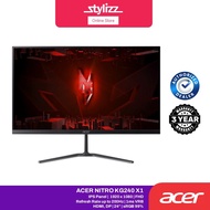 Acer Nitro KG240Y X1 24" FHD 1920x1080 1ms 200Hz IPS Gaming Monitor HDMI, DP, Speaker - UM.QX0SM.102
