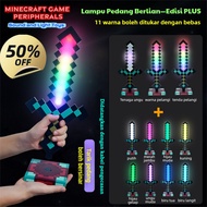 Ready Stock Fast Shipping  Minecraft Game Same Style Diamond Sword Toy Transformation Diamond Sword 