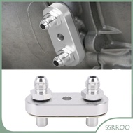 ssrroo Fabater Transmission Cooler Line Adapter Plate  CNC Machined Aluminum Alloy with Dual 6AN Por