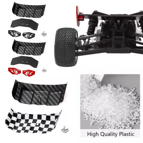 RC Car Tail Wing Rear Wing Rear Body Wing Spoiler for Losi 1/24 Micro-B 2WD Buggy Upgrade Parts