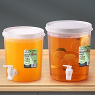 3.5L/5L Drum Water Bottle Plastic Cold Water Bottle Faucet Household Water Bottle Refrigerator Cold 