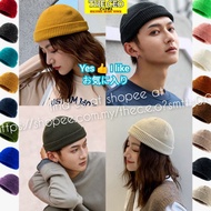 (Premium)Korea Knitted Beanie snowcap melon cap Unisex Men Women topi lelaki topi perempuan