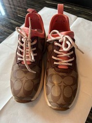 Coach 皮製厚底波鞋