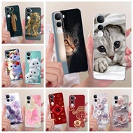 For Vivo Y400 5G Case V2506 Cute Cat Luxury Painted Cover Soft Slim Phone Case For Vivo Y400 Pro Y 4