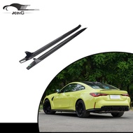 Auto Modification Dry Carbon Fiber G82 G83 Car Side Skirts Extension for BMW 4 Series G82 G83 M4 Cou