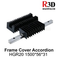 CNC Rail Cover Flexible Accordion Protection Dust Frame Cover HGR20 CNC Machine Accordion Dust Cover