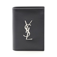 SAINT LAURENT PARIS Cassandra 卡包 6687350SX0E1000 皮革 黑色 全新 男士