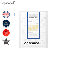 [ Ruyuan ]Oganacell Bio Actiom Vita Toning Hydrogel Face Mask Whitening And Brightening Facial Mask