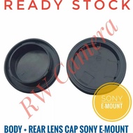 Body Plus Rear Lens Cap Sony E-Mount Lens Body Cap A7 A6000 A7Ii