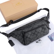 Premium C0ACl-l Pouch Bag Cross Body Bag Waist Bag For Men & Women Beg Lelaki dan Perempuan Beg Sand