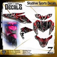 Suzuki Skydrive Sports High-Quality Decals Sticker Samurai