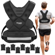 Aduro Sport Adjustable Weighted Vest Workout Equipment, 4-10lbs/11-20lbs/20-32lbs/26-46lbs Body Weig