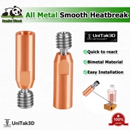 UniTak3D Ender 3 All Metal Smooth Heatbreak for Ender 3 V2, Ender 3 Pro, CR10 Hotend 3D Printer (2 P