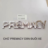 LOGO CHỮ PREMACY CAO CẤP DÁN XE MAZDA HÀNG ĐẸP
