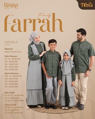 SARIMBIT KELUARGA 2024 FARRAH EMERALD / SARIMBIT NIBRAS TERBARU 2024 / BAJU GAMIS RAYYA SERIES NIBRAS 2024 FARRAH EMERALD