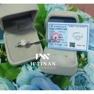 Rare Moissanite Ring Clear Emerald cut 0.6 ct, S925